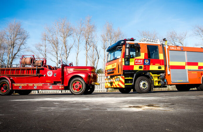Old and new fire engines FENZ